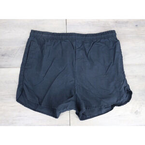 VINTAGE Sunrays Womens Size Large 14-16 Pull On Nylon Waterproof Shorts Black